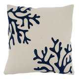 18" Square Coral Pillow