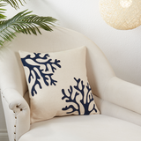 18" Square Coral Pillow
