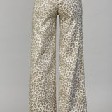 Metallic Animal Print Pants