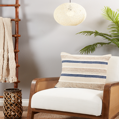 20" Square Stripe Pillow