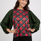 Tartan and Frills Top