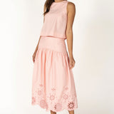 Laney Cropped Skirt Set