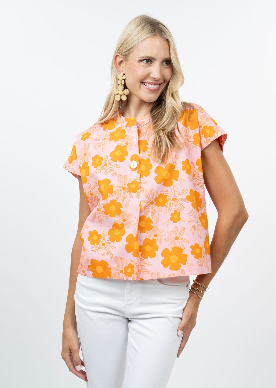 Daisique Pop Over Blouse