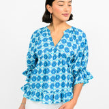 Ikatching Peplum Top