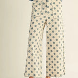 Scalloped Polka Dot Pants