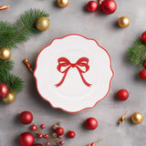 Festive Bow Appetizer Plate