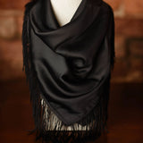 Solid Fringe Scarf