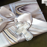 Baby Organic Pearl Cross Ornament