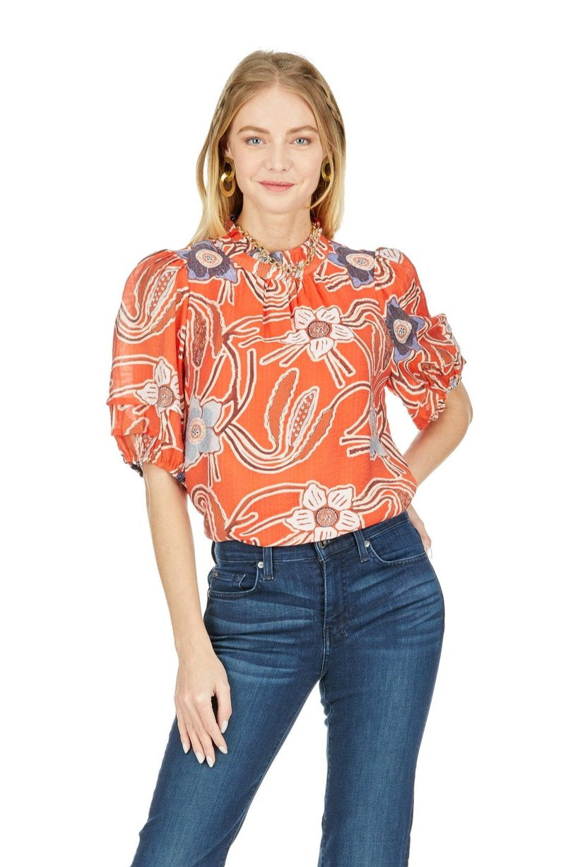 Red Poppies Blouse