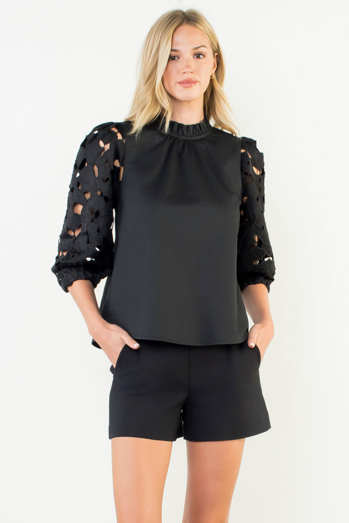 Evie Eyelet Top