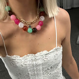 Celia Chunky Beaded Necklace