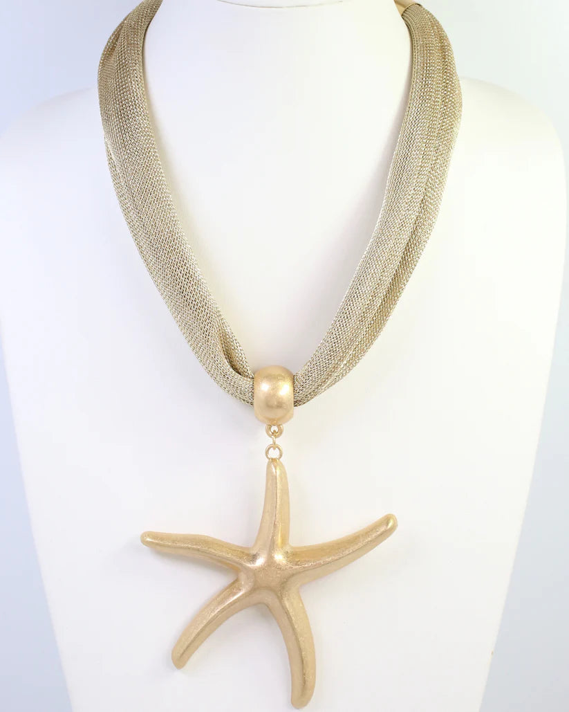 Maitland Mesh Starfish Necklace