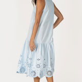 Cotton Eyelet Midi Dress