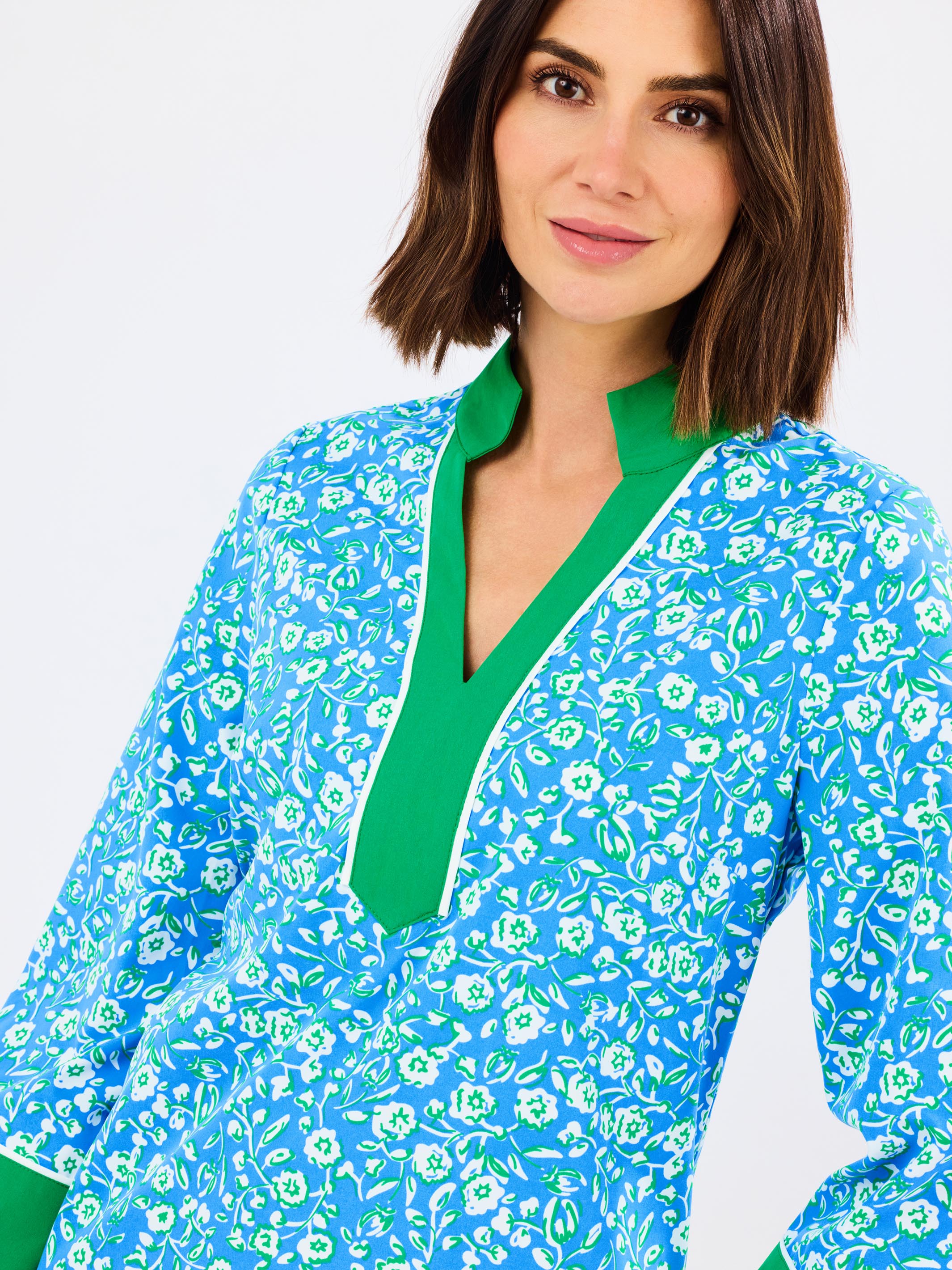 Brenda Meadow Line Dress