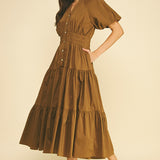 Chloe Tiered Midi Dress