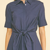 Tie Front Midi Dress