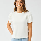 Larissa Pleat Sleeve Tee