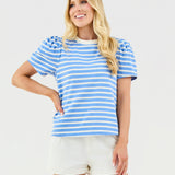 Larissa Pleat Sleeve Tee