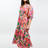 Floral Smocked Tiered Maxi Dress