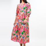 Floral Smocked Tiered Maxi Dress
