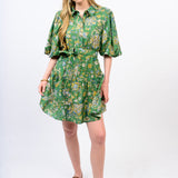 Tiered Skirt Shirt Dress