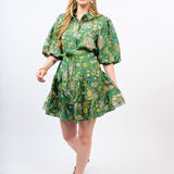 Tiered Skirt Shirt Dress