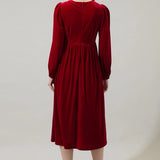 Jena Bow Velvet Midi