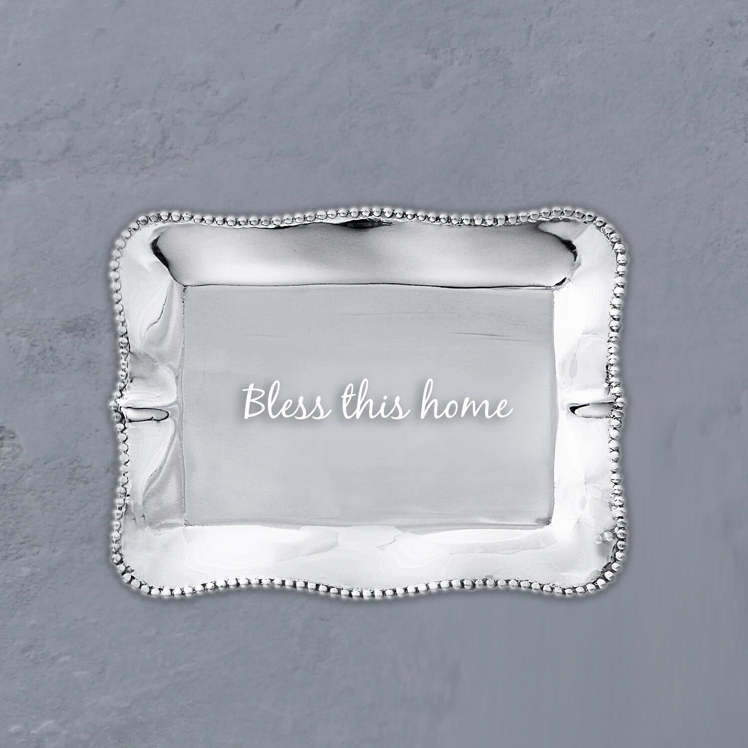 Bless This Home Engraved Tray
