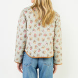 Floral Pattern Quilted Jacket