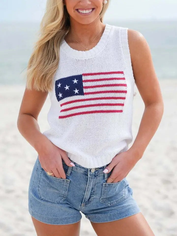 Americana Crew Neck Sweater