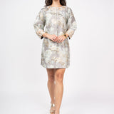 Adrianna Jacquard Dress