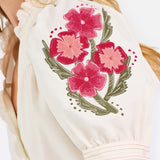 Emmie Embroidered Sleeve Top