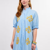 Lucia Embroidered Mini Dress