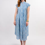 Julie Linen Blues Dress