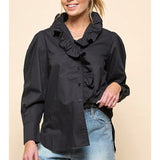 Ruffle Long Sleeve Top