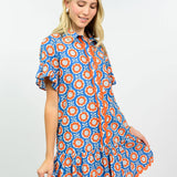 Scalloped Shirt Dress
