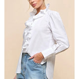 Ruffle Long Sleeve Top