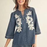 Joy Denim Top