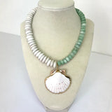 Coastal Shell Pendant Necklace