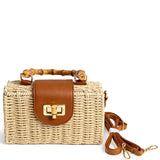 Natural Woven Box Bag