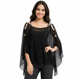 Mesh Six Button Poncho