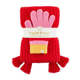 COLORBLOCK GLOVE AND SCARF