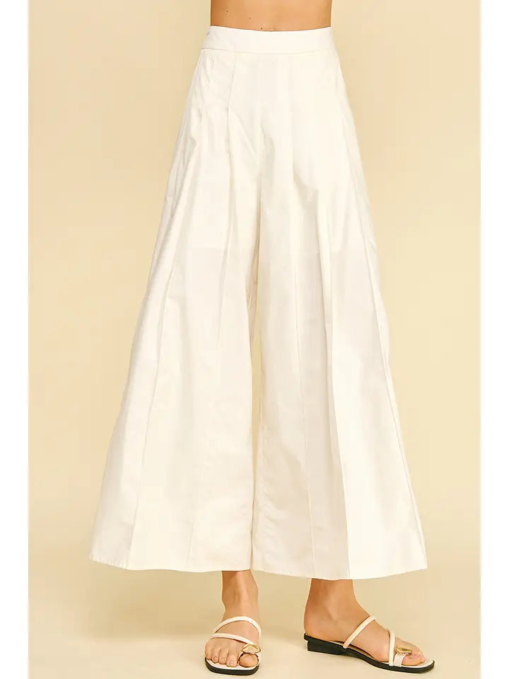 Pleated Wide Leg Pants