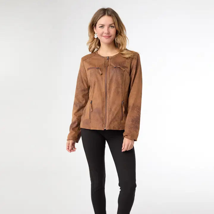 Elway Faux Leather Jacket