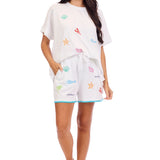 Lala Embroidered Shorts