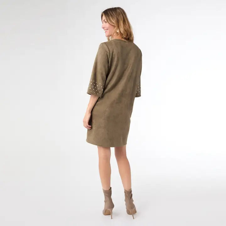Seri Faux Suede Dress