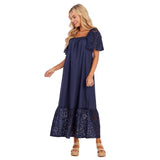 Conny Eyelet Maxi Dress