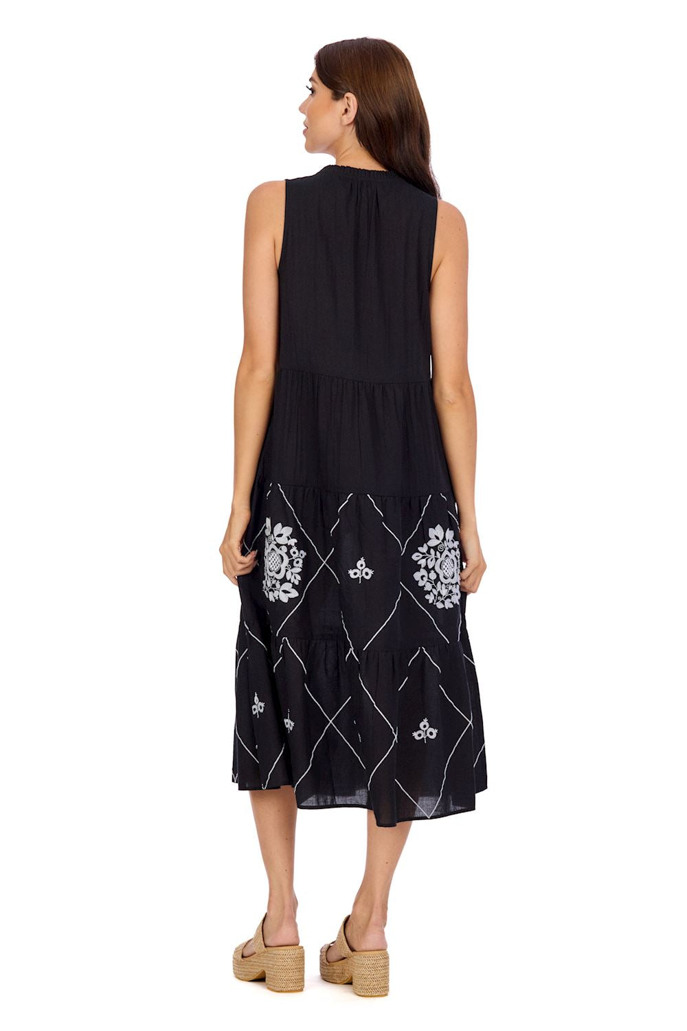 Bowden Embroidered Midi Dress