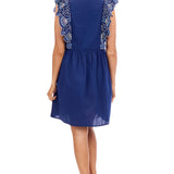 Oakes Embroidered Mini Dress