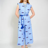 Embroidered Fish Jumpsuit